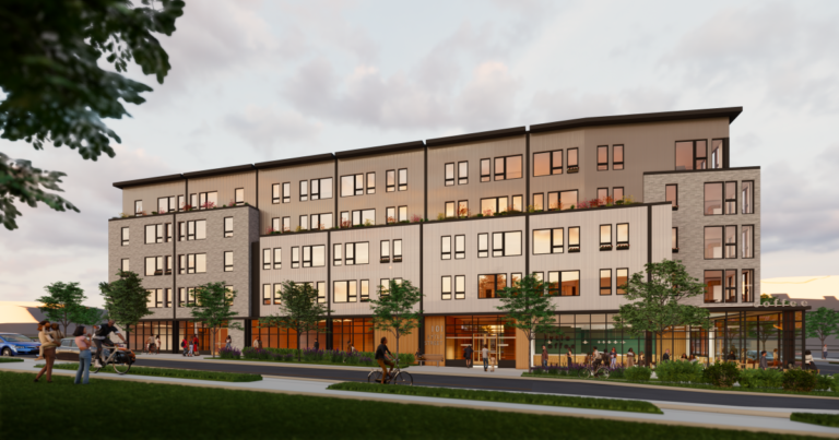 Hazelwood Green의 첫 번째 주거용 건물은 저렴한 아파트 40채를 갖춘 50가구 건물이 될 것입니다.
    


