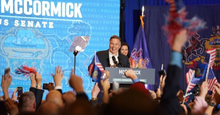 공화당의 데이비드 맥코믹(David McCormick)이 펜실베니아 상원의 중추적인 의석을 뒤집었습니다.
    



