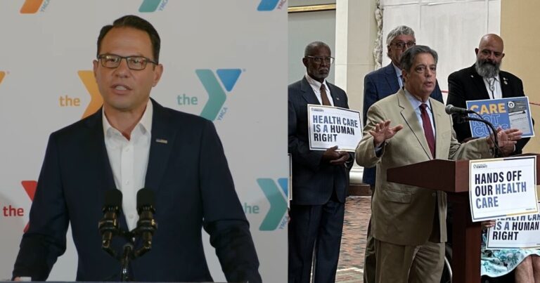 Pa. Gov. Shapiro, State Dems GOP 지출 청구서의 연방 삭감에 대해 경고
