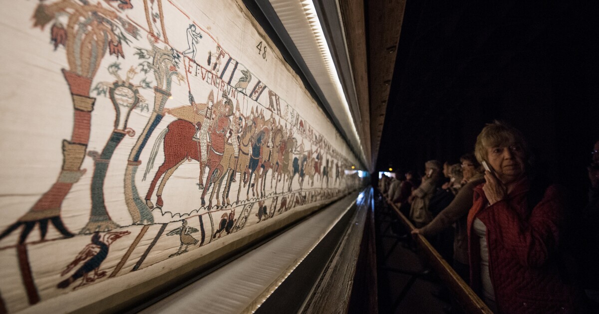 Part War Propaganda, 일부 코믹 스트립, Bayeux 태피스트리 영국으로 돌아 가기