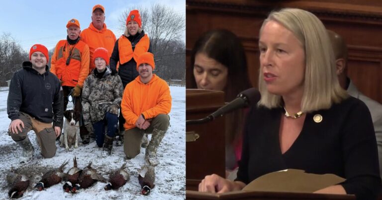 Steele은 Bill은 환경주의에 뿌리를 둔 일요일 사냥 금지를 폐지한다고 말합니다.
