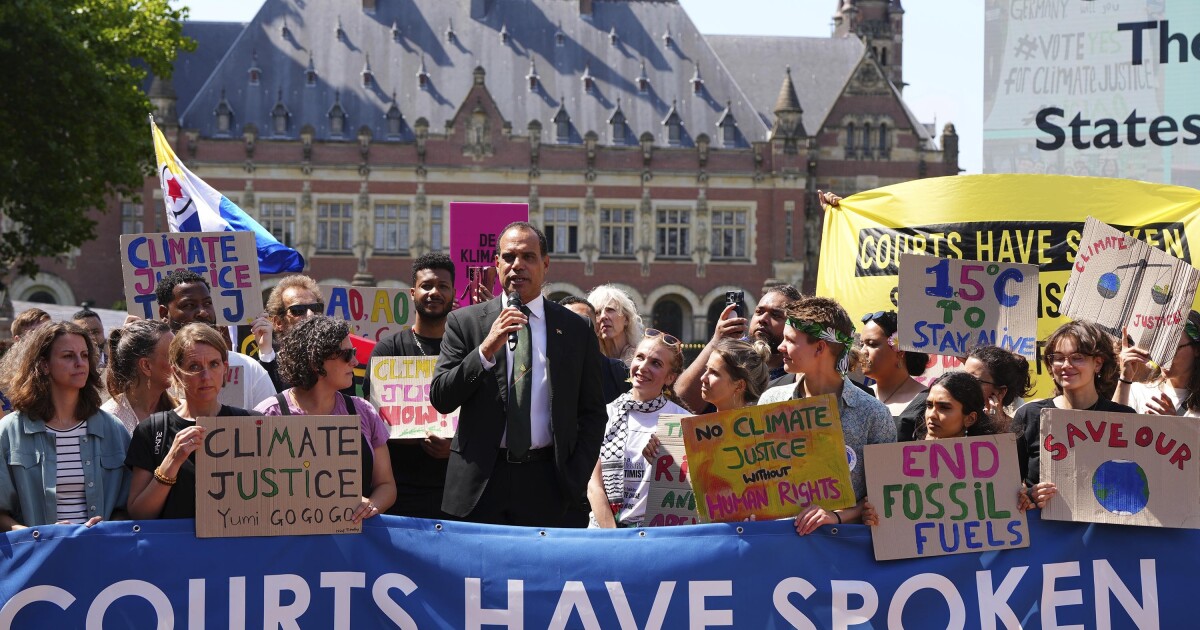 국가는 기후 변화에 대해 행동해야하거나 책임을 질 수 있습니다.