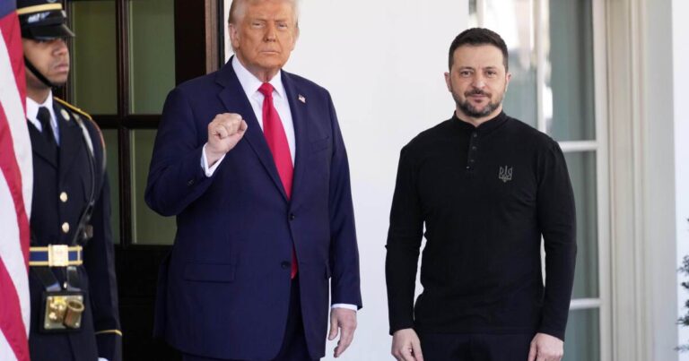 유럽 지도자들은 우크라이나의 젤렌 스키에 합류하여 트럼프와의 백악관 회의
    


