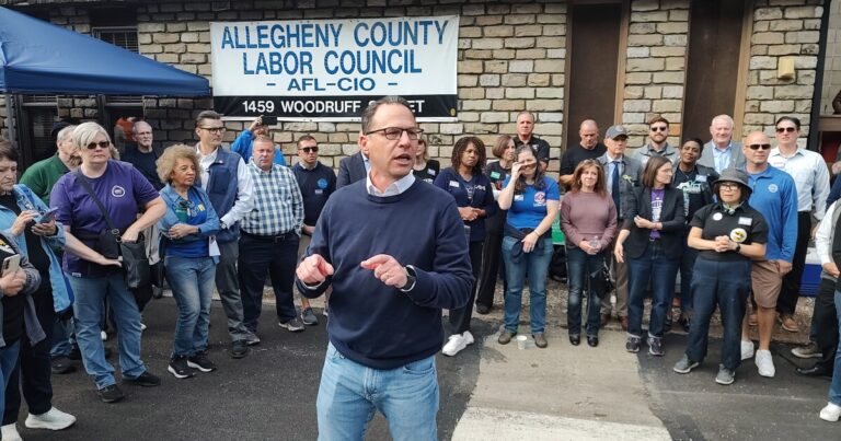 Shapiro, 11월 투표에서 주 대법원 판사를 위한 Slotkin 집회
    


