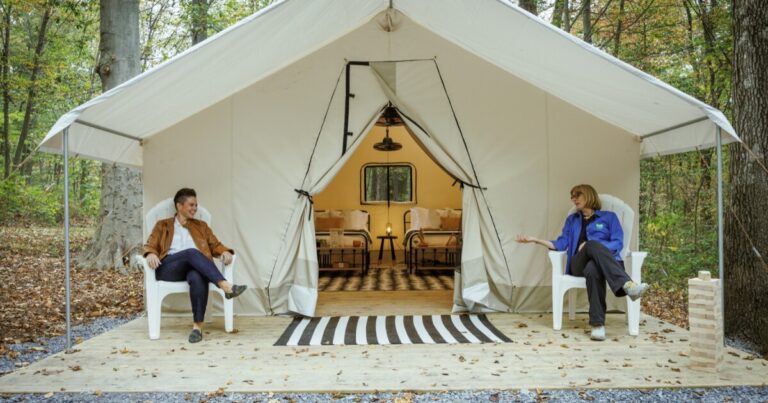 자연을 좋아하지만 캠핑은 아니신가요? Pa.는 8개 주립 공원에 '글램핑'을 도입합니다
    


