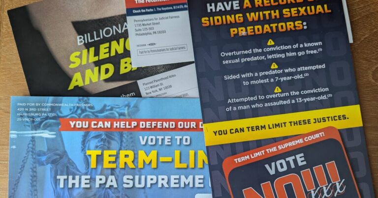 올해 중요한 Pa. 대법원 유지 경쟁에서 지출을 추적하는 것이 왜 그렇게 어려운가요?
    


