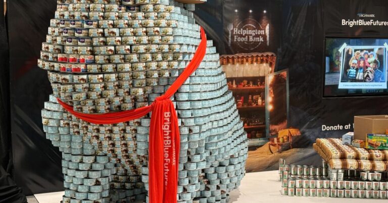 하이마크(Highmark), 그레이터 피츠버그 푸드뱅크(Greater Pittsburgh Food Bank), 통조림으로 만든 거대 개 기부 촉구
    


