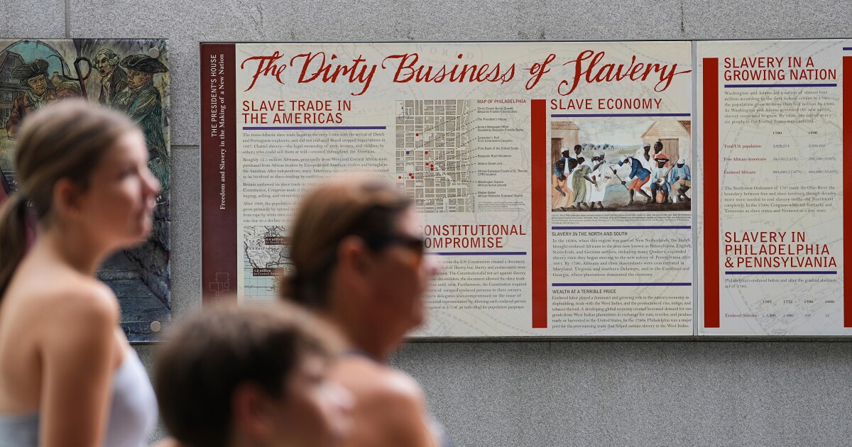 '악의적으로 터무니없다': 국립공원관리청, 대통령 관저에서 노예제 전시물을 교체할 계획 공개
