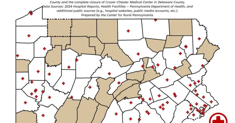 연구 결과에 따르면 Pa.의 산부인과 건강 사막은 노동력 및 분만 장치가 없는 23개 카운티에서 성장하고 있습니다.
    


