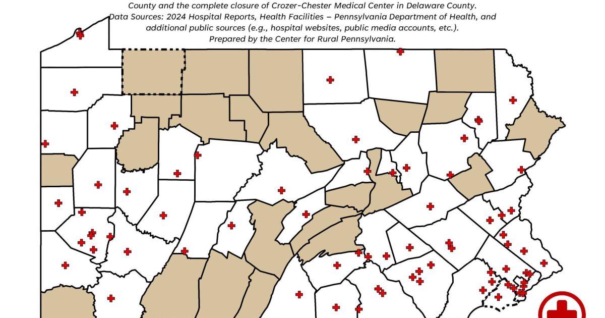 연구 결과에 따르면 Pa.의 산부인과 건강 사막은 노동력 및 분만 장치가 없는 23개 카운티에서 성장하고 있습니다.